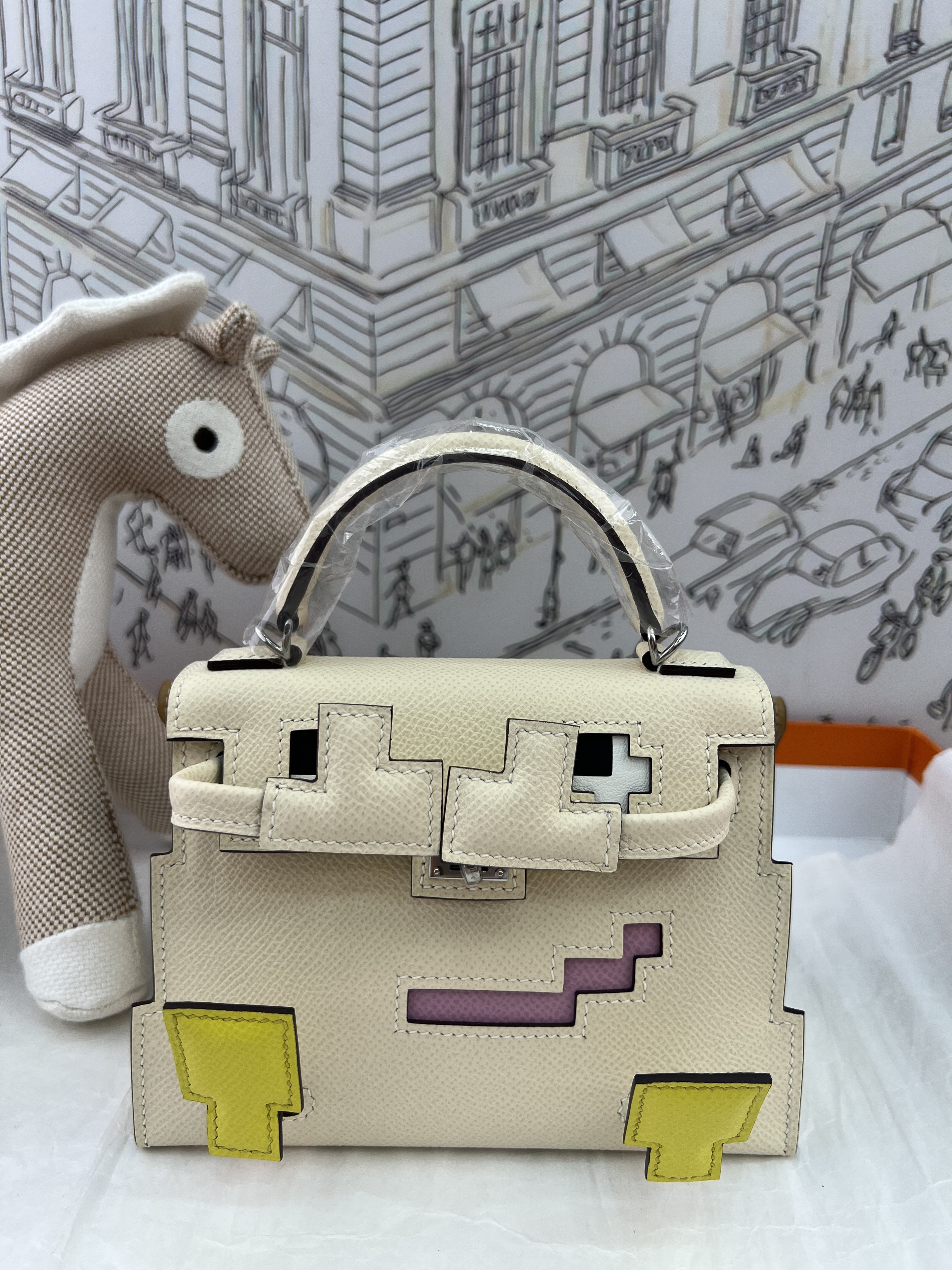Kelly Doll Picto Pixel Mini Kelly | Limited Collectible Handbag